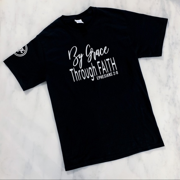 By Grace Through Faith Christian T-Shirt - Picture 2 of 9